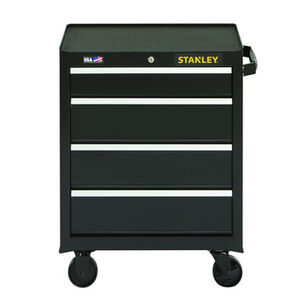 JOBSITE STORAGE | 斯坦利 300 系列 26 in. X 18英寸. X 34英寸. 4 Drawer 滚动工具箱 - Black