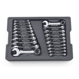 RATCHETING WRENCHES | GearWrench 20-Piece SAE/Metric Stubby Combination Non-Ratcheting Wrench Set