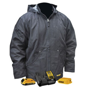服装和装备| 德瓦尔特 20 v MAX锂离子重型加热工作服套装- XL