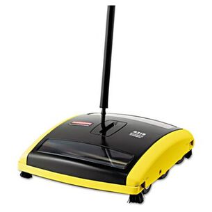 CLEANING AND SANITATION | Rubbermaid Commercial 44 in. Handle Brushless Mechanical Sweeper - Black/Yellow