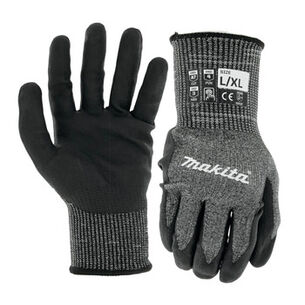 WORK GLOVES | Makita Cut Level 7 Advanced FitKnit Nitrile Coated Dipped 手套