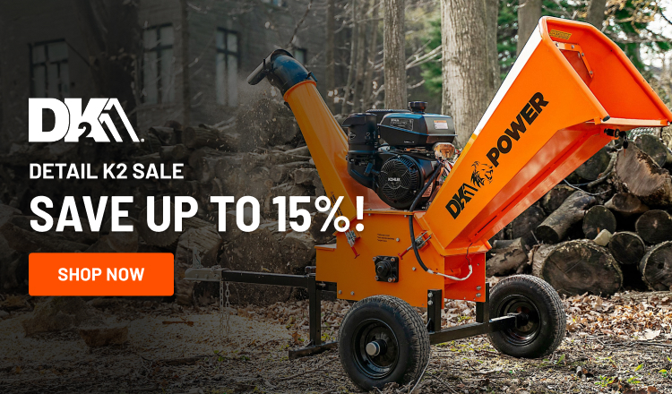 Detail K2 Snow Plow, Trailer and Chipper Sale! Save 15%