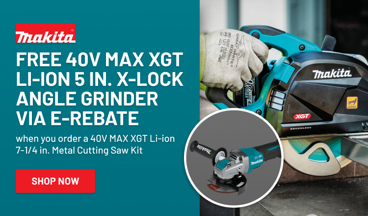免费40V MAX XGT锂离子5英寸. x锁角磨床