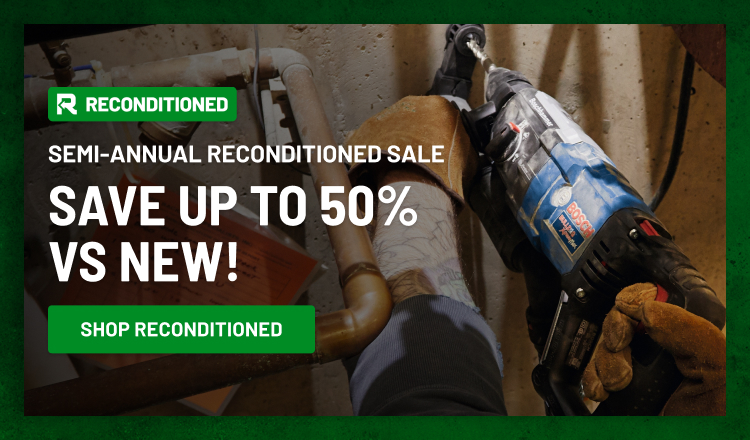 Semi-Annual Reconditioned Sale! Save 50% vs New!