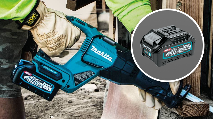  Free Makita 40V max XGT 4.0Ah电池组 