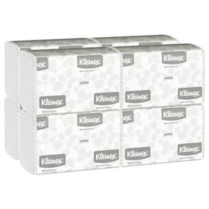 PAPER AND DISPENSERS | Kleenex Convenience 9.2 in. x 9.4 in. Multi-Fold Paper Towels - White (150/Pack, 8 Packs/Carton)