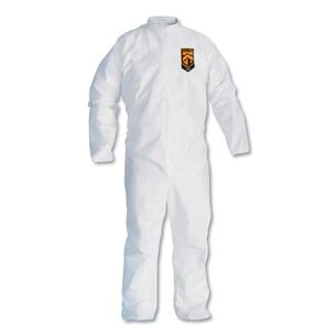 BIB OVERALLS | KleenGuard A30 Elastic-Back Coveralls - Extra Large, White (25/Carton)