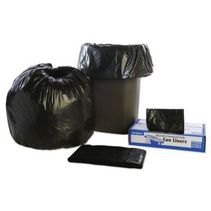 STORAGE AND ORGANIZATION | Stout by Envision 33 in. x 40 in. 1.3 mil. 33 Gallon Total Recycled Content Plastic Trash Bags - Brown/ Black (100/Carton)
