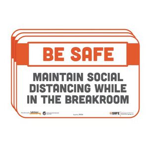 PRODUCTS | Tabbies BeSafe Messaging 9 in. x 6 in. Repositionable Wall/Door Signs - White (3/Pack)