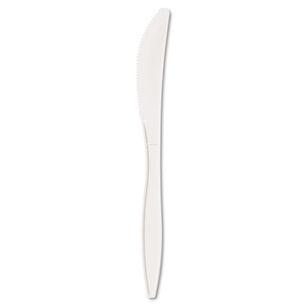 CUTLERY | Boardwalk Mediumweight Polypropylene Knife - White (1000/Carton)