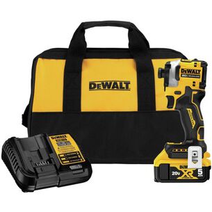 DRILLS | Factory Reconditioned Dewalt 20V MAX ATOMIC Brushless 3-Speed Lithium-Ion 1/4 in. Cordless Impact Driver Kit (5 Ah)