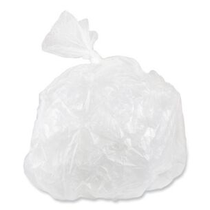 TRASH BAGS | Inteplast Group 30 gal. 16 microns 30 in. x 37 in. High-Density Interleaved Commercial Can Liners - Clear (25 Bags/Roll, 20 Rolls/Carton)