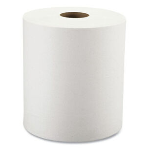 PAPER AND DISPENSERS | Windsoft 1-Ply 8 in. x 350 ft. Hardwound Paper Towel Rolls - White (12 Rolls/Carton)