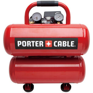 DEAL ZONE | Factory Reconditioned Porter-Cable 1.1 HP 4 Gallon Oil-Lube Twin Stack Air Compressor