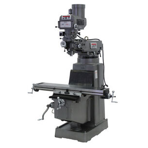 POWER TOOLS | JET JTM-1050 Mill with 3-axis ACU-RITE 200S DRO and X Powerfeed Installed