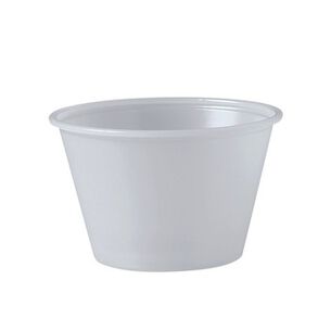 CUPS AND LIDS | Dart 4 oz. Polystyrene Portion Cups - Translucent (2500/Carton)