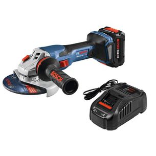 GRINDERS | Factory Reconditioned Bosch 18V PROFACTOR Brushless Connected-Ready Lithium-Ion 5 in. - 6 in. Cordless Angle Grinder Kit with Slide Switch (8 Ah)