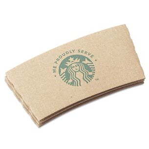 PRODUCTS | Starbucks Cup Sleeves for 12/16/20 oz. Hot Cups - Kraft (1380/Carton)