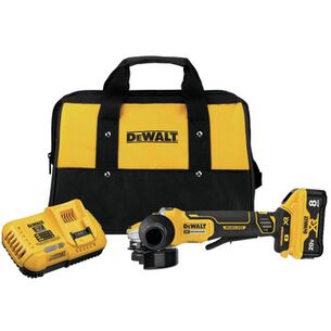 GRINDERS | Factory Reconditioned Dewalt 20V MAX XR Brushless Lithium-Ion 4-1/2 in. - 5 in. Cordless Small Angle Grinder with POWER DETECT Tool Technology Kit (8 Ah)