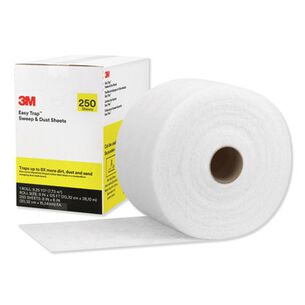 FACILITY MAINTENANCE SUPPLIES | 3M Easy Trap 8 in. x 125 ft. Sweep and Dust Sheets - White (1/Carton)