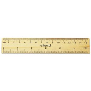 HAND TOOLS | Universal 6 in. Long Standard/Metric Flat Wood Ruler (2/Pack)