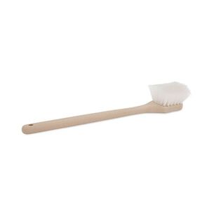 CLEANING BRUSHES | Boardwalk 20 in. Utility Brush with Nylon Bristles - Tan/Cream