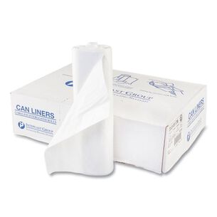 PRODUCTS | Inteplast Group S434817N 60 gal. 17 microns 43 in. x 48 in. High-Density Interleaved Commercial Can Liners - Clear (25 Bags/Roll, 8 Rolls/Carton)