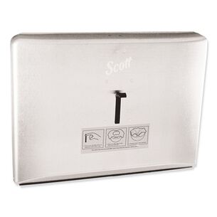 FACILITY MAINTENANCE SUPPLIES | Scott 16.6 in. x 2.5 in. x 12.3 in. Personal Seat Cover Dispenser - Stainless Steel