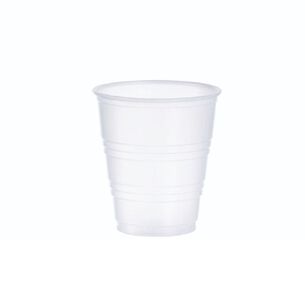 CUTLERY | Dart Y5 5 oz. High-Impact Polystyrene Cold Cups - Translucent (25 Sleeves/Carton)