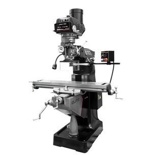 PRODUCTS | JET JT9-894194 ETM-949 Mill with 3-Axis ACU-RITE 203 (Knee) DRO and Servo X-Axis Powerfeed and USA Air Powered Draw Bar