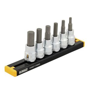 SOCKETS AND RATCHETS | Dewalt (6-Piece) 3/8 in. Drive MM Hex Bit Socket Set