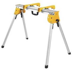 BASES AND STANDS | Factory Reconditioned Dewalt 11 in. x 36 in. x 32 in. Heavy Duty Work Stand with Miter Saw Mounting Brackets - Silver/Yellow