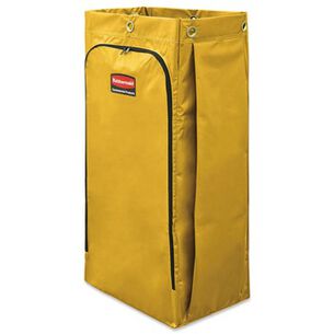 MATERIAL HANDLING | Rubbermaid Commercial 34 Gallon 17.5 in. x 33 in. Vinyl Cleaning Cart Bag - Yellow