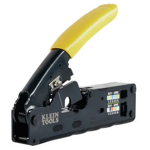 CRIMPERS | Klein Tools Compact Ratcheting Modular Data Cable Crimper/Wire Stripper/Wire Cutter