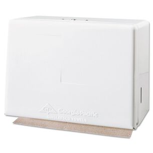 PRODUCTS | Georgia Pacific Professional 11.63 in. x 6.63 in. x 8.13 in. Space Saver Steel Singlefold Towel Dispenser - White