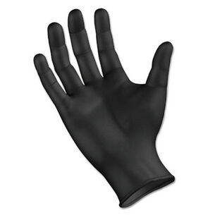 SAFETY EQUIPMENT | Boardwalk 100/Box 4.4 mil, Disposable General Purpose Powder-Free Nitrile Gloves - X-Large, Black