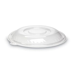 CUPS AND LIDS | WNA 12 in. x 1.5 in. Caterline Pack n' Serve Plastic Dome Lids - Clear (25/Carton)