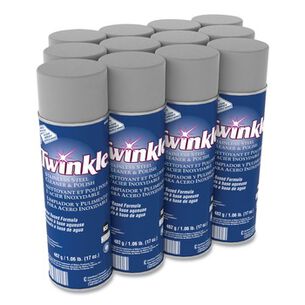 FACILITY MAINTENANCE SUPPLIES | Twinkle 17 oz. Aerosol Spray Stainless Steel Cleaner and Polish (12/Carton)