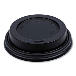 CUPS AND LIDS | Boardwalk Hot Cup Lids for 8 oz. Hot Cups - Black (1000/Carton)