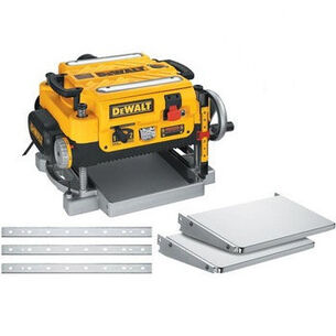 POWER TOOLS | Dewalt 15 Amp 13 in. Two-Speed Corded Thickness Planer with Support Tables and Extra Knives