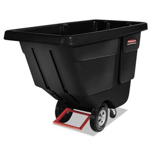 TRASH CANS | Rubbermaid Commercial 202 gal. 450 lbs. Capacity Plastic Rotomolded Tilt Truck - Black