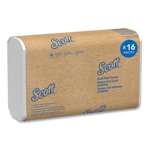 PRODUCTS | Scott 9.2 in. x 9.4 in. 1-Ply Essential Recycled Multi-Fold Towels - White (4000/Carton)