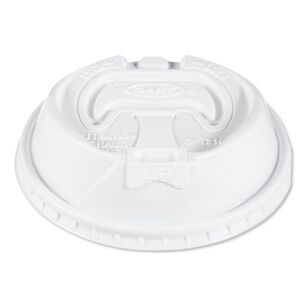 CUPS AND LIDS | Dart Optima Reclosable Lids for Paper Hot Cups fits 10 oz. - 24 oz. Cups - White (1000/Carton)