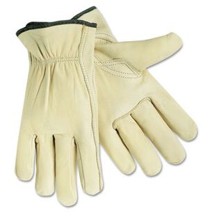 WORK GLOVES | MCR Safety Full Leather Cow Grain Gloves - X-Large (1-Pair)