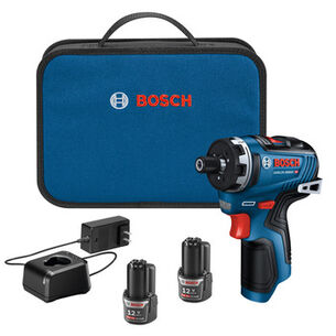 PRODUCTS | Factory Reconditioned Bosch 12V Max Brushless Lithium-Ion 1/4 in. Cordless Hex Two-Speed Screwdriver Kit with 2 Batteries (2.0 Ah)