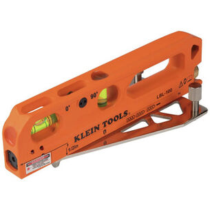 LASER LEVELS | Klein Tools Magnetic 0.85 in. x 7.3 in. x 1.84 in. Cordless Laser Level with Bubble Vials