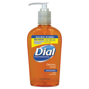 PRODUCTS | Dial Professional Gold Antimicrobial Hand Soap, Floral Fragrance, 7.5oz Pump Bottle, 12/carton