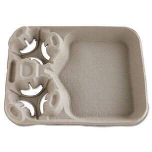 PRODUCTS | Chinet 8 oz. -  44 oz. 2 Cups StrongHolder Molded Fiber Cup/Food Trays - Beige (100/Carton)