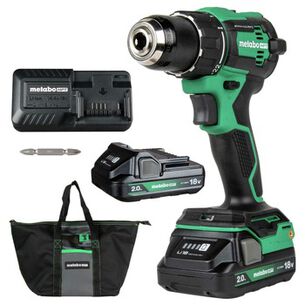 PRODUCTS | Metabo HPT 18V MultiVolt Brushless Lithium-Ion Cordless Drill Driver Kit with 2 Batteries (2 Ah)