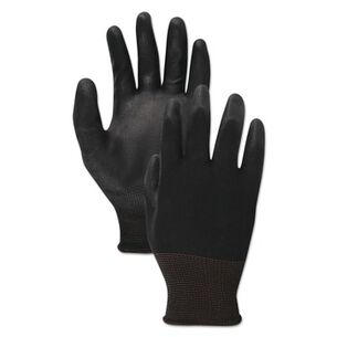 SAFETY EQUIPMENT | Boardwalk Palm Coated Cut-Resistant HPPE Glove - Size 8 Medium, Salt and Pepper/Black (1-Dozen)